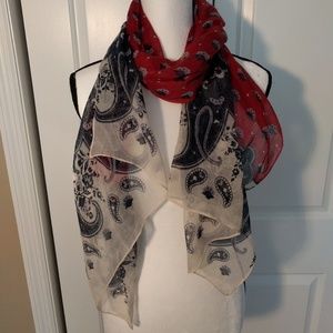 Beautiful Red, White, and Blue Scarf
